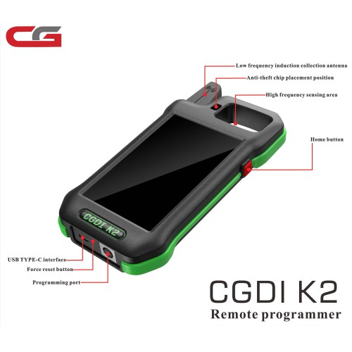 CG CGDI K2 Multifunction Remote Generator Smart Locksmith Key Tool with Wifi Supports 96 Bit ID48 Clone