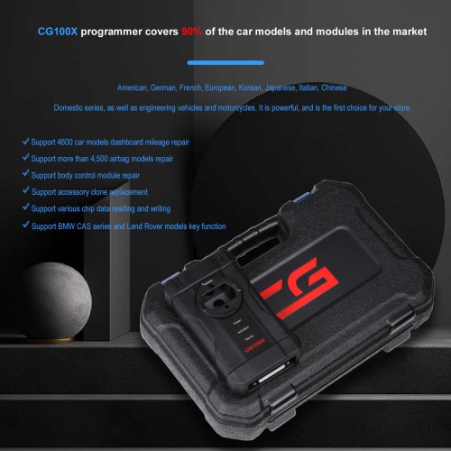 CGDI CG100X V1.4.3.0 Smart Car Programmer  for Airbag Reset Mileage Adjustment and Chip Reading Newly Add RH850 R7F701407