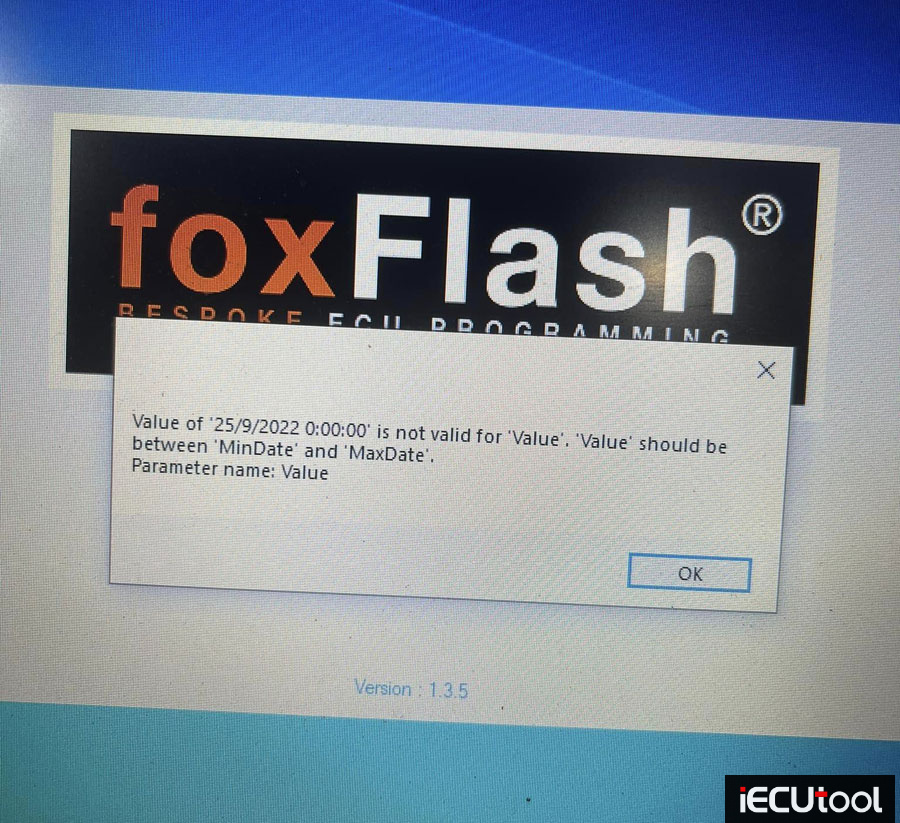 How to Solve Foxflash “Value is Not Valid” Error  1