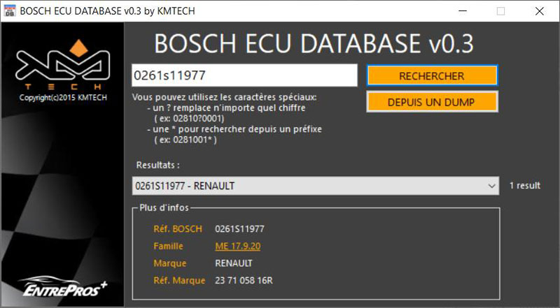 Bosch ECU Database