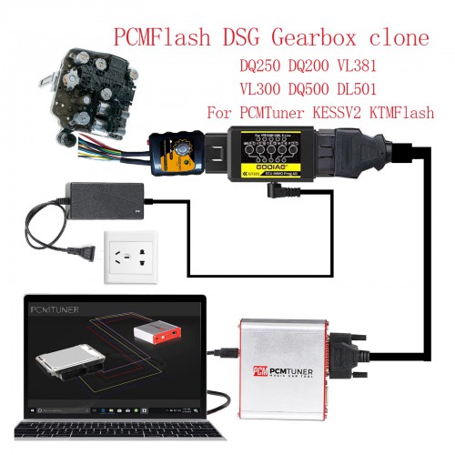Godiag GT107 Gearbox DQ250, DQ200, VL381, VL300, DQ500, DL501 Data Read/Write Adapter for PCMTuner Kess V2 PCMFlash KTMBench