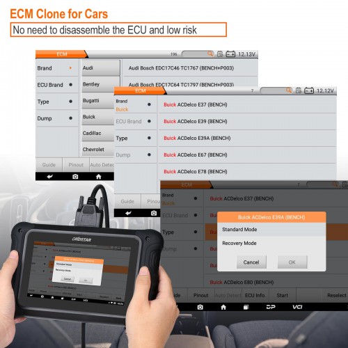 Full Version OBDSTAR DC706 ECU Tool for Car and Motorcycle ECM & TCM & BODY Clone by OBD BENCH and Boot Replace I/O Terminal