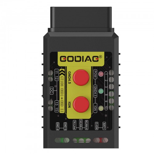 Godiag GT108 Super OBDI-OBDII Universal Conversion Adapter For Cars, Trucks, Tractors, Mining Vehicles, Generators, Boats, Motorcycles