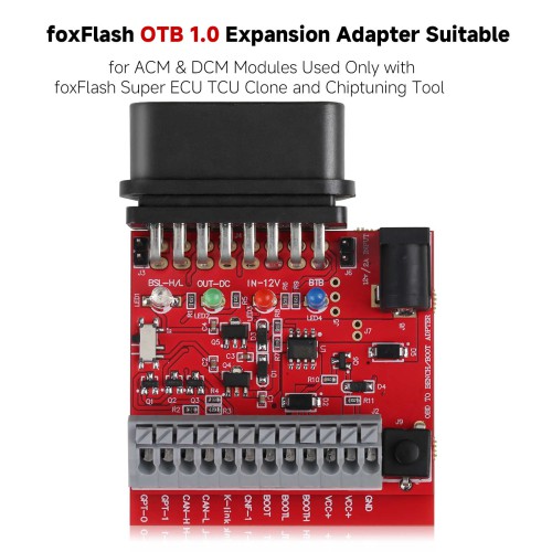 OTB 1.0 Adapter (OBD on Bench Adapter) for Foxflash Programmer New Release