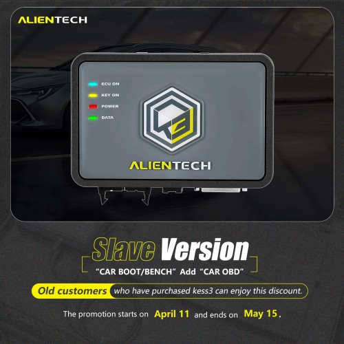 ALIENTECH KESS3 V3 Slave Version with CAR BOOT/BENCH Activation Add CAR OBD Activation