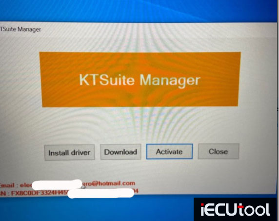 Activate New KT200 Software KTsuit 3