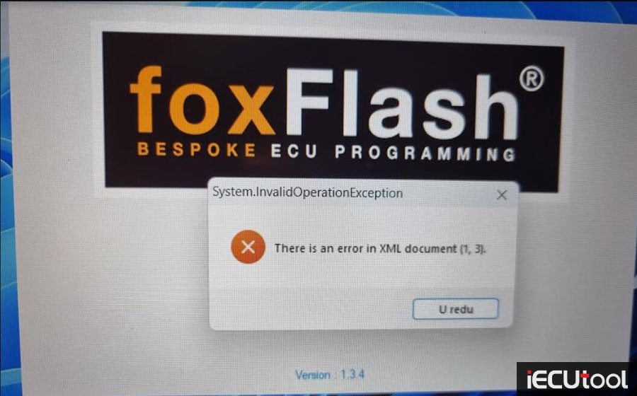 Foxflash “There is An Error in XML Document” Solution 2
